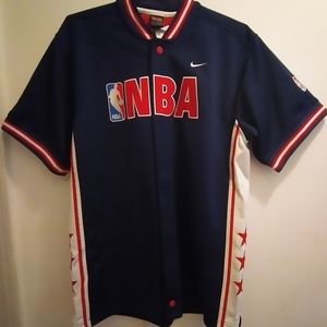 Nike snap button NBA Short Sleeve jersey boy L